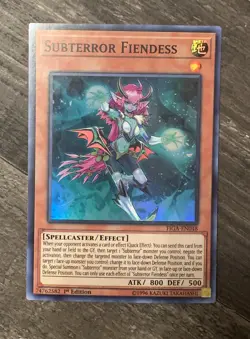 Subterror Fiendess (FIGA-EN048) - Super Rare First ed. Yugioh - Image 1
