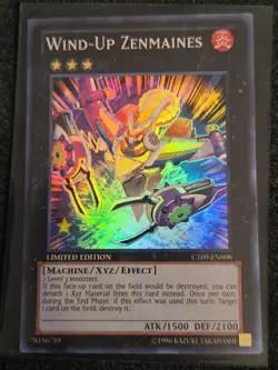 Yu-Gi-Oh TCG Card | Wind-Up Zenmaines CT09-EN008 Limited Edition VLP Super - Image 1