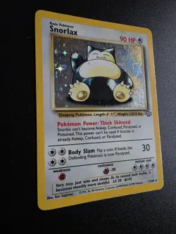 Pokemon TCG Snorlax Jungle Holo Rare Card 11/64 Unlimited WOTC LP-MP - Image 3