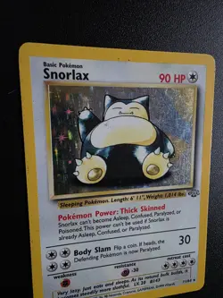 Pokemon TCG Snorlax Jungle Holo Rare Card 11/64 Unlimited WOTC LP-MP - Image 4