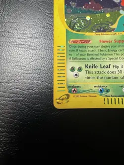 Bellossom H5/H32 Aquapolis Holo Rare Pokemon TCG e-Reader Card LP+ 🌸 - Image 2