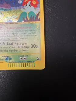 Bellossom H5/H32 Aquapolis Holo Rare Pokemon TCG e-Reader Card LP+ 🌸 - Image 3