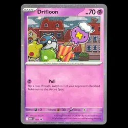 Pokemon Drifloon Promo Card #006 from Mega Evolutions with Top Loader - Image 1