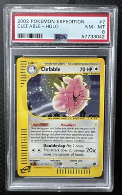 Clefable PSA 8 Expedition Holo E Series 2002 Pokemon Card Holo NEAR MINT LOW POP - Image 1