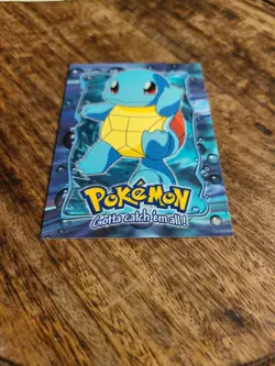 1999 Topps Pokemon Squirtle #07 Stage 2 E7 of 12 Black Logo First Movie Card - Image 3