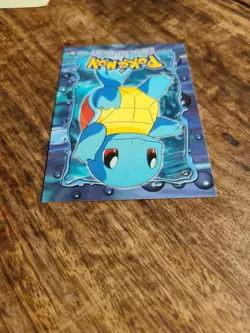 1999 Topps Pokemon Squirtle #07 Stage 2 E7 of 12 Black Logo First Movie Card - Image 4