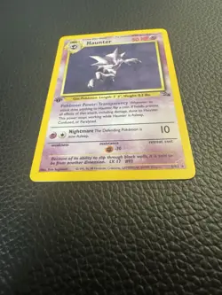 HAUNTER Pokemon Card - WOTC - 1st Edition - Fossil - 6/62 - HOLO - NM (A) - Image 3