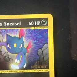 Rocket's Sneasel Winner Stamped 2002 Best of Game #5 Pokemon Card - Image 3