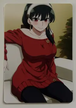 Yor Forger Spy X Family Anime Waifu Sexy Goddess Doujin Hentai Lewd Card - Image 1