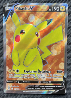 Pikachu V Full Art 157/172 Swsh09: Brilliant Stars Holo Pokemon Card 2022 NM - Image 1