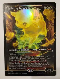 Mtg Duskmourn Enduring Innocence Showcase NM Foil - Image 1