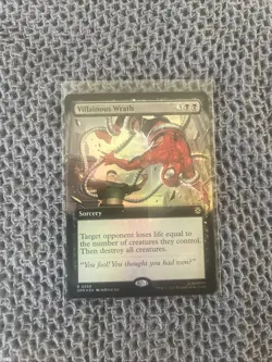 Villainous Wrath (Extended Art) (Foil) - MTG Marvel's Spider-Man - Image 1