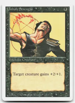 MTG Unholy Strength C Revised Edition MP - Image 1