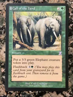 MTG Call of the Herd x1 Time Spiral Timeshifted NM, Magic the Gathering - Image 1