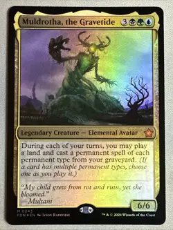 MTG / Muldrotha, the Gravetide / FDN / #243 / FOIL / Mythic / NM - Image 1