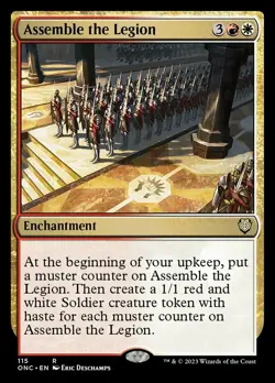 Mint/Near-Mint, French - 4 x MTG Assemble the Legion Commander Phyrexia: All Wil - Image 1