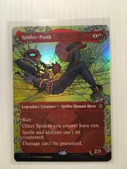 MTG Spider-Punk (0210) (Borderless) Marvel's Spider-Man Foil #210 - Image 1