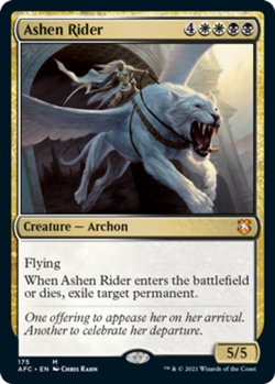Mint/Near-Mint, English - 4 x MTG Ashen Rider Commander: Adventures in the Forgo - Image 1