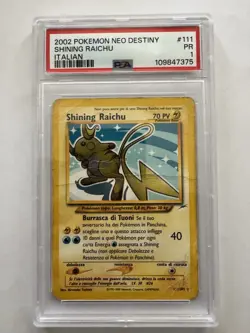 Pokemon Shining Riachu PSA 1 111/105 Neo Destiny -no Charizard Crystal - Image 1