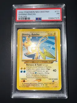 Pokemon Shining Riachu PSA 1 111/105 Neo Destiny -no Charizard Crystal - Image 2