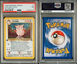CLEFABLE 1999 Pokemon Jungle 1st Edition Holo #1 PSA 7 - Image 1