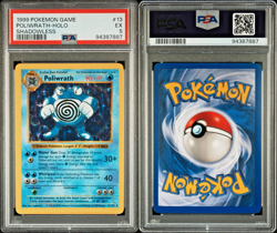 POLIWRATH 1999 Pokemon Game Base Set Shadowless Holo #13 PSA 5 - Image 1