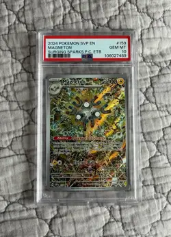 Pokemon TCG | English | Magneton Pokemon Center Art Rare | SVP159 | PSA 10 - Image 1