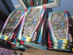 NEW-Pokemon TCG Prismatic Evolutions Lucario ex & Tyranitar ex Premium Box X26 - Image 1