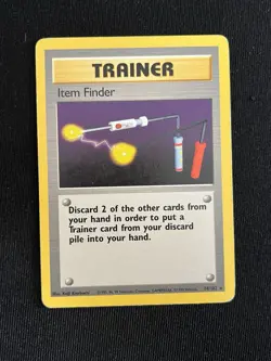 Pokemon TCG Item Finder #74/102 Rare Base Set Unlimited LP - Image 1