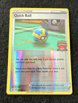 Pokemon Quick Ball Reverse North America Championship Promo 237/264 MP! - Image 1