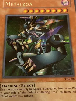 Yugioh Metalzoa TFK-002 Secret Rare NM - Image 2