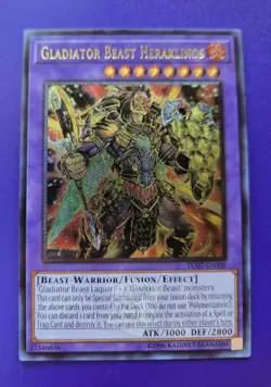 *CUSTOM* Gladiator Beast Heraklinos Ultimate Rare Unl Edition TU02-EN000 Yugioh - Image 1
