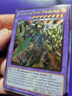 *CUSTOM* Gladiator Beast Heraklinos Ultimate Rare Unl Edition TU02-EN000 Yugioh - Image 3