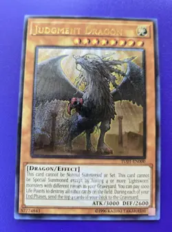 *CUSTOM* Judgment Dragon Ultimate Rare Unl Edition TU01-EN000 NM Yugioh - Image 1
