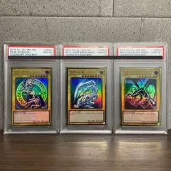 PSA10 Yugioh LGB1 JPS01 02 03 Blue-Eyes Red-Eyes Dark Magician Set Japanese - Image 1