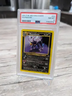 PSA 8 NM-MT 2001 POKEMON NEO DISCOVERY SET HOUNDOOM CARD 23/75 - Image 2