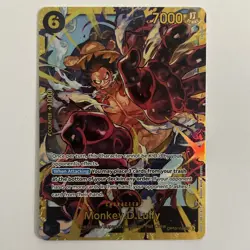 One Piece CCG: Monkey.D.Luffy OP10-118 SEC Royal Blood English Holo Foil NM Card - Image 1