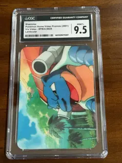 Blastoise Pokemon Viz Home Video Promo Lenticular Card CGC 9.5 - Image 1