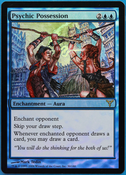 Psychic Possession FOIL Dissension NM Blue Rare MAGIC CARD (ID# 500440) ABUGames - Image 1