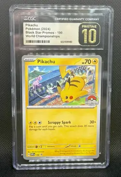 Pikachu 190 Sv: Scarlet & Violet Promo Cards Regular- CGC PRISTINE 10 - Image 1