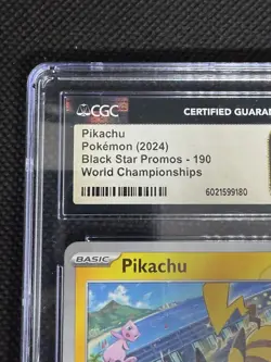 Pikachu 190 Sv: Scarlet & Violet Promo Cards Regular- CGC PRISTINE 10 - Image 5