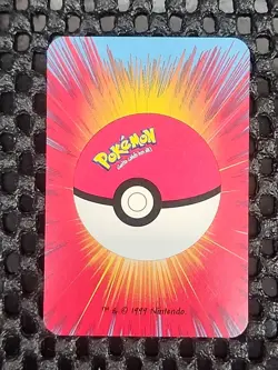 Tauros Pokemon 1999 Mini Deck Playing Cards 2.5x1.75in Three Of Spades Blue back - Image 2