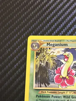 Pokemon TCG Meganium Neo Genesis Holo Unlimited Rare Card 11/111 - Image 3