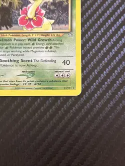 Pokemon TCG Meganium Neo Genesis Holo Unlimited Rare Card 11/111 - Image 5