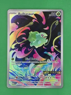 Pokemon Bulbasaur - Mega Evolution Stamped 133/132 Miscellaneous Card Holo Mint - Image 1