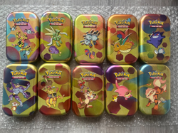Pokemon TCG Costco 151 Mini Tins Complete Set Of 10 - Cards & Coins - NO PACKS - Image 1