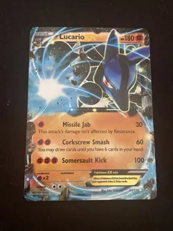 Lucario EX Ultra Rare 54/111 XY Furious Fists LP-NM Pokemon Card - Image 1