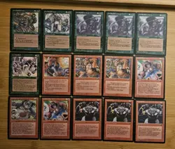 Magic: The Gathering Alliances Gorilla Lot Of 15 Cards - Image 2