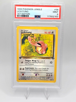 Pokemon Card 38/64 Lickitung 1st Edition Jungle English - PSA 9 NEW CERT - Image 1