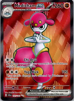 Medicham ex 161/142 Sv07: Stellar Crown Holo NM Pokemon Card - Image 1